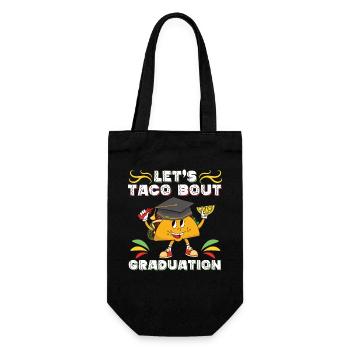 Let's Taco Bout Graduation Abschlussfeier - Geschenkbeutel für Flaschen - Schwarz - Vorne