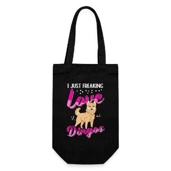Dingo Australian Dingoes Dog Gift - Gift Bag for Bottles - black - Front