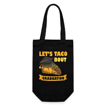 Let's Taco Bout Graduation Abschlussfeier - Geschenkbeutel für Flaschen - Schwarz - Vorne