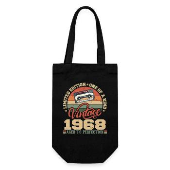 Vintage 1968 Cadeau D'anniversaire Retro 1968 - Sac à bouteille - noir - Devant
