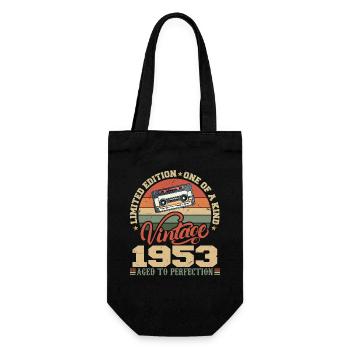 Vintage 1953 Cadeau D'anniversaire Retro 1953 - Sac à bouteille - noir - Devant