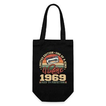 Vintage 1969 Cadeau D'anniversaire Retro 1969 - Sac à bouteille - noir - Devant