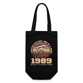 Vintage 1989 Cadeau D'anniversaire Retro 1989 - Sac à bouteille - noir - Devant