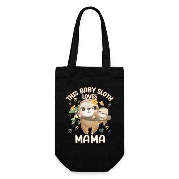 Ce bébé paresseux aime maman le jour de la fête des mères - Sac à bouteille - noir - Devant