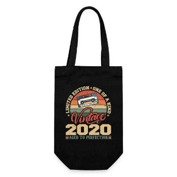 Vintage 2020 Cadeau D'anniversaire Retro 2020 - Sac à bouteille - noir - Devant