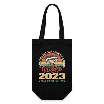 Vintage 2023 Cadeau D'anniversaire Retro 2023 - Sac à bouteille - noir - Devant