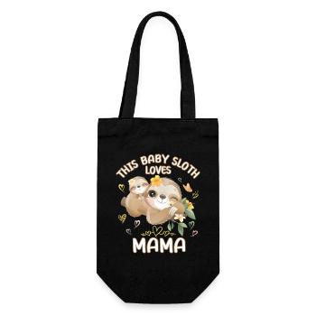 Ce bébé paresseux aime maman le jour de la fête des mères - Sac à bouteille - noir - Devant