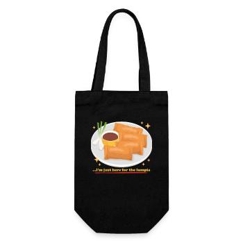 Lumpia Loempia Spring Roll Gift - Gift Bag for Bottles - black - Front