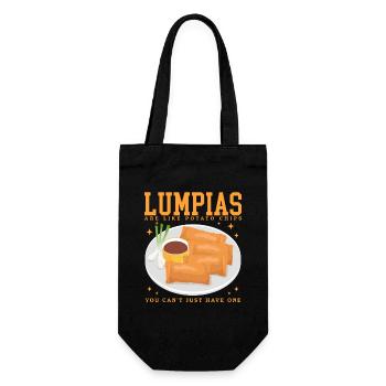 Lumpia Spring Rolls Loempia Gift - Gift Bag for Bottles - black - Front
