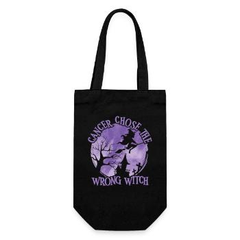 Cancer chose the witch Hodgkin's lymphoma - Gift Bag for Bottles - black - Front