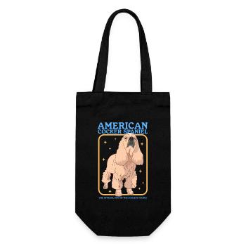 American Cocker Spaniel chien cadeau - Sac à bouteille - noir - Devant