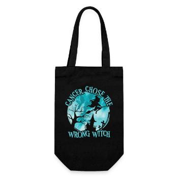 Cancer Has The False Witch Ovarian Cancer - Gift Bag for Bottles - black - Front