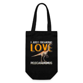 Pelecanimimus Dinos Dinosaur Gift - Gift Bag for Bottles - black - Front