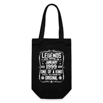 Cadeau D'anniversaire Nées En Janvier 1999 - Sac à bouteille - noir - Devant
