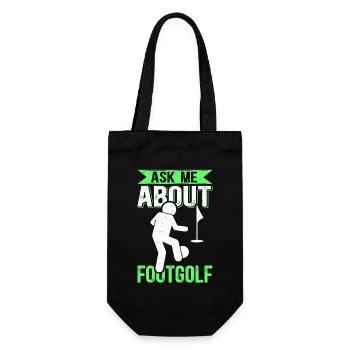 Footgolf Soccer Golf Player Footgolfer - Gift Bag for Bottles - black - Front