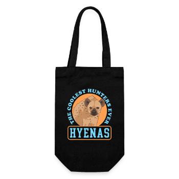 Hyena Hyena Spotted Hyena Gift - Gift Bag for Bottles - black - Front