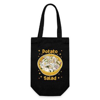 Kartoffelsalat Mayonnaise Geschenk - Geschenkbeutel für Flaschen - Schwarz - Vorne