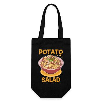 Potato Salad with Mayonnaise Lover Gift - Gift Bag for Bottles - black - Front
