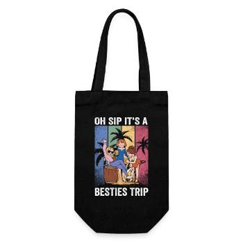 Girls Weekend Oh Sip It's A Besties Trip - Gift Bag for Bottles - black - Front