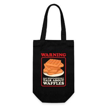 Waffle Waffle Lover Waffles Gift - Gift Bag for Bottles - black - Front