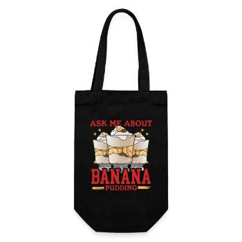 Banana Pudding Banana Pudding Gift - Gift Bag for Bottles - black - Front