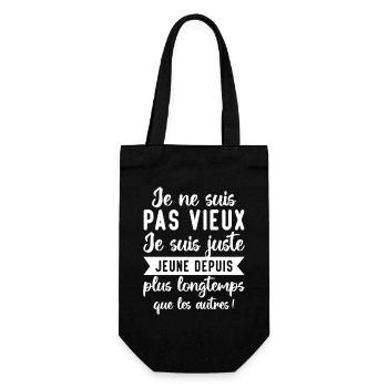 Je Ne Suis Pas Vieux - Sac à bouteille - noir - Devant