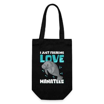 Lamantin lamantin lamantin cadeau - Sac à bouteille - noir - Devant