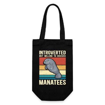 Lamantin lamantin lamantin lamantin cadeau - Sac à bouteille - noir - Devant