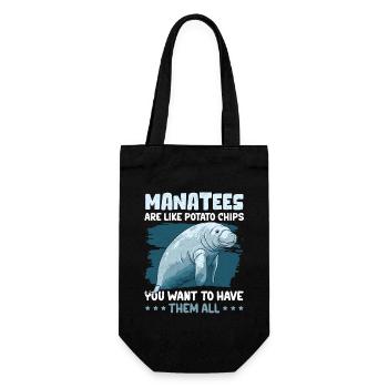 Lamantin lamantin lamantin cadeau - Sac à bouteille - noir - Devant