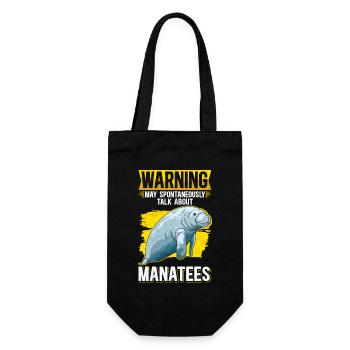 Lamantin lamantin lamantin cadeau - Sac à bouteille - noir - Devant
