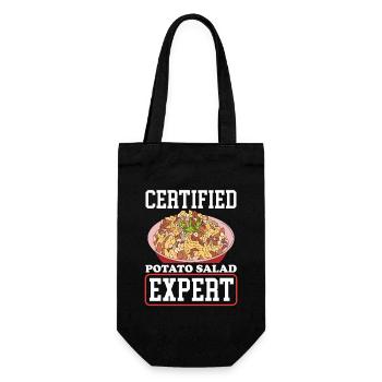 Kartoffelsalat Experte Erdäpfelsalat Geschenk - Geschenkbeutel für Flaschen - Schwarz - Vorne