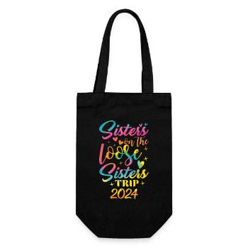 Sisters On The Loose Girls Reunion Trip - Gift Bag for Bottles - black - Front