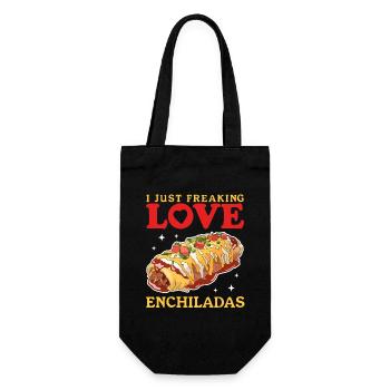 Enchilada Food Lover Enchiladas Gift - Gift Bag for Bottles - black - Front
