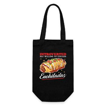 Enchilada Lover | Food Enchiladas Gift - Gift Bag for Bottles - black - Front