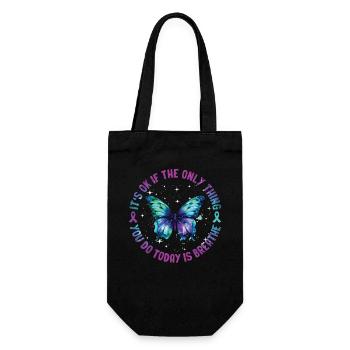 Suicide Prevention Awareness - Gift Bag for Bottles - black - Front
