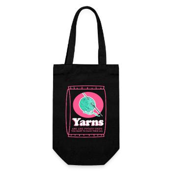 Crochet Crochet fil | Crochet Crochet Cadeau - Sac à bouteille - noir - Devant