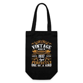 Cadeau D'anniversaire Février 1937 Vintage 87e - Sac à bouteille - noir - Devant