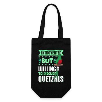 Quetzal Birds Guatemala Bird Gift - Gift Bag for Bottles - black - Front