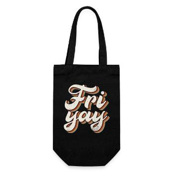 Fri Yay Enseignants Ambiance du week-end de l’école - Sac à bouteille - noir - Devant