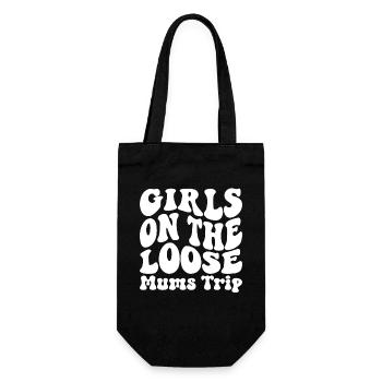 Girls On The Loose Mums Trip 2024 - Gift Bag for Bottles - black - Front