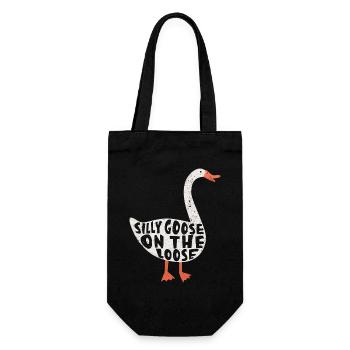 L’oie stupide en liberté - Sac à bouteille - noir - Devant