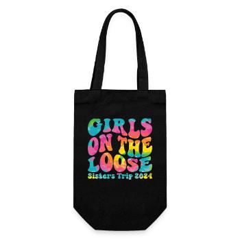 Sisters On The Loose Girls Reunion Trip - Gift Bag for Bottles - black - Front
