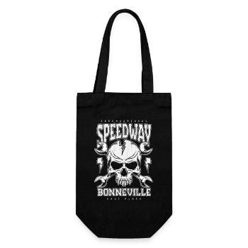 Bonneville Salt Flats Voiture de course rétro vintage - Sac à bouteille - noir - Devant