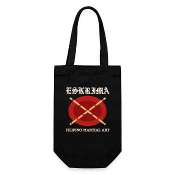 Arnis Kali Eskrima Filipino Martial Arts Geschenk - Geschenkbeutel für Flaschen - Schwarz - Vorne