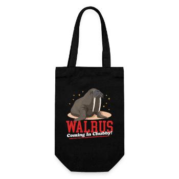 Walrus Walrus | Walruses Walrus Gift - Gift Bag for Bottles - black - Front