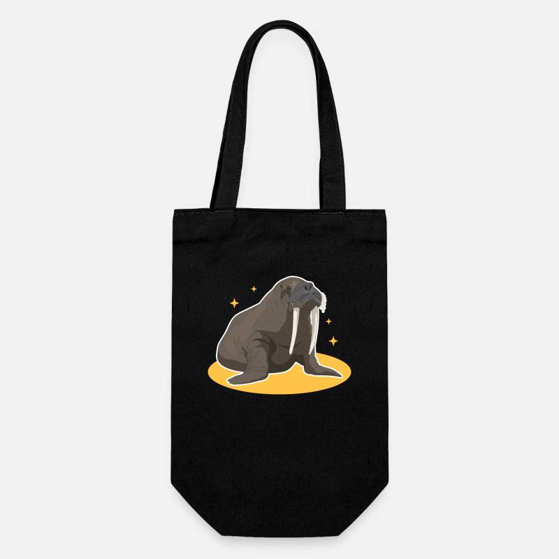 Morse Morse | Cadeau de morse morse - Sac à bouteille - noir