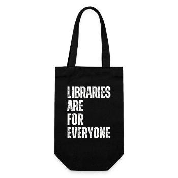 Bibliotheken Sind Für Alle Da Buchliebhaber - Geschenkbeutel für Flaschen - Schwarz - Vorne