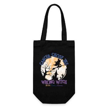 Cancer, Witch, Calendula, Bladder Cancer - Gift Bag for Bottles - black - Front