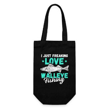 Zander Fishing Fishing Angler Gift - Gift Bag for Bottles - black - Front