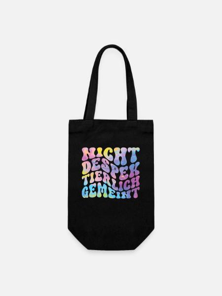 Nicht Despektierlich Gemeint - Geschenkbeutel für Flaschen - Schwarz